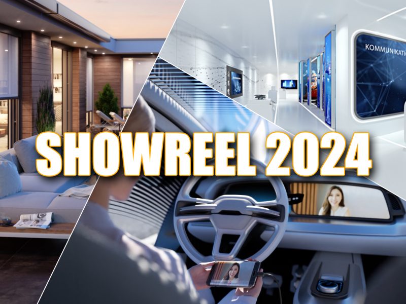 Showreel 2024 3D Animation Rendering und interaktive Anwendungern